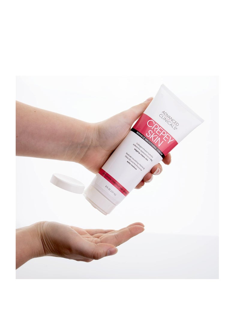 Advanced Clinicals Crepey Skin Care Treatment Body Lotion Crepe Skin Wrinkle Eraser Moisturizer 237 ml  - Image 3