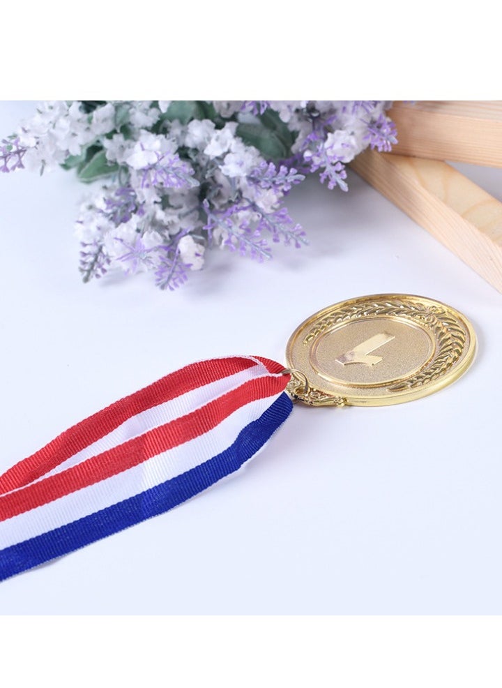Generic 9 Pack Gold Silver Bronze Award Medals - 2 Inch with Neck Ribbon Olympic Style Winner for Sports, Competitions, Party  - Image 2