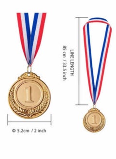 Generic 9 Pack Gold Silver Bronze Award Medals - 2 Inch with Neck Ribbon Olympic Style Winner for Sports, Competitions, Party  - Image 3