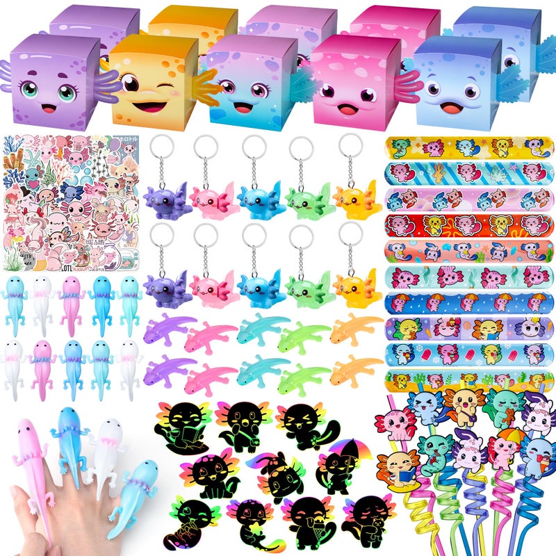 DMIGHT Axolotl Party Favors Birthday Decorations Axolotl Goodie Bag Stuffers for Party Decorations Supplies - Image 1