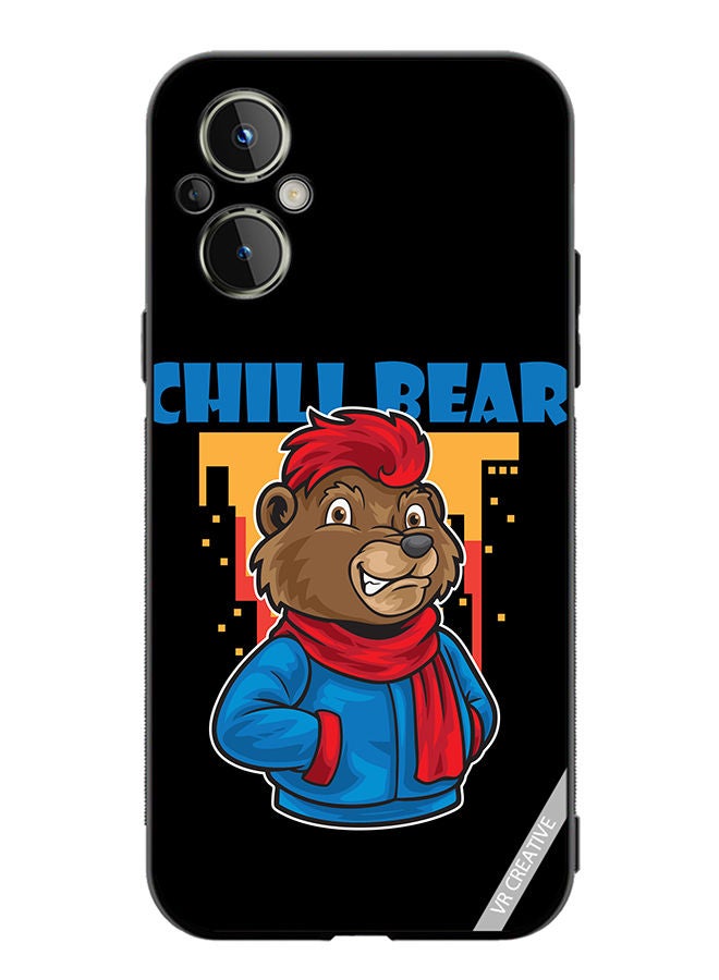 VR CREATIVE Protective Case Cover For OnePlus Nord N20 5G Chill Bear Design Multicolour - Image 1
