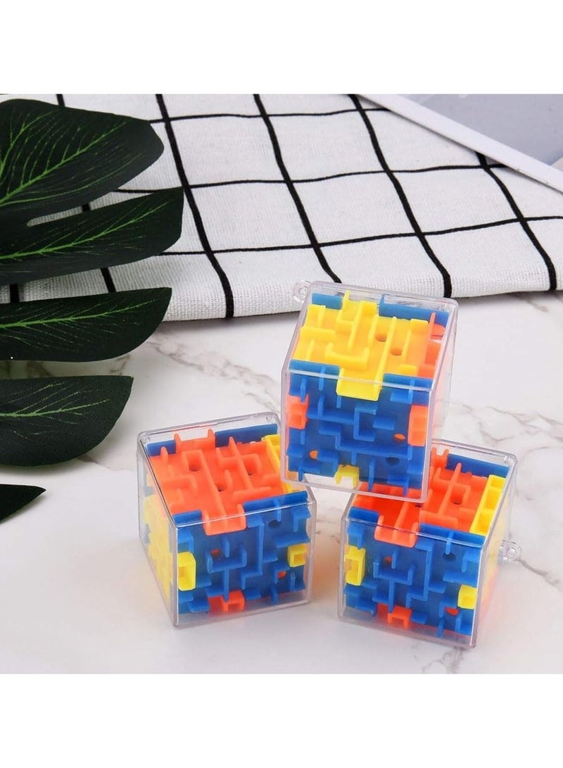 نقوة 3 قطع من أحجية المتاهة المكعب ثلاثي الأبعاد ألعاب ذكاء وتحدي للأطفال والكبار هدية مثالية للأولاد والبنات - Image 4
