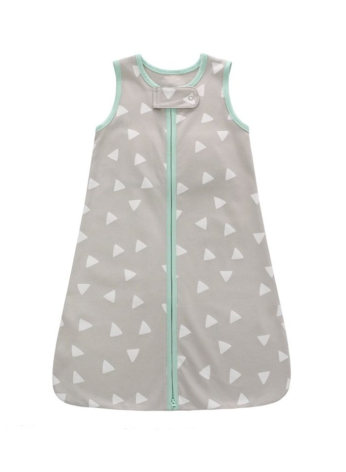 Loquat Newborn Cotton Breathable Kick Resistant Sleeveless Vest Sleeping Bag 