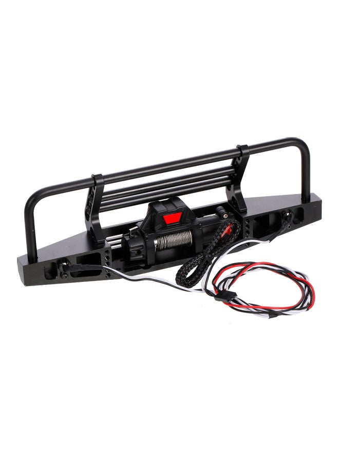 Loquat Metal Front Bumper With Winch 2 LED Light RC Car Crawler Compatible - Image 5