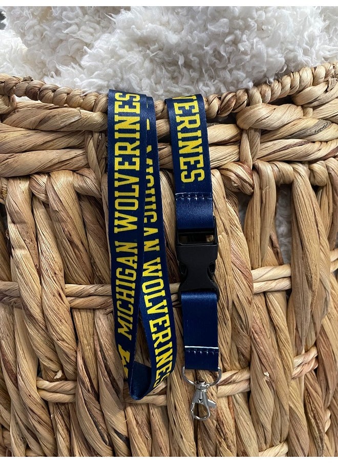 University Of Michigan Lanyard Wolverines Um U Of M Go Blue Hail Car Keys Id Badge Holder Lanyard Keychain Detachable Breakaway Snap Buckle (Blue) - pzsku/Z7114B98EF6C6FE93C371Z/45/_/1733731611/4ae5f0c6-c118-4a7b-8630-439dc76e89c0