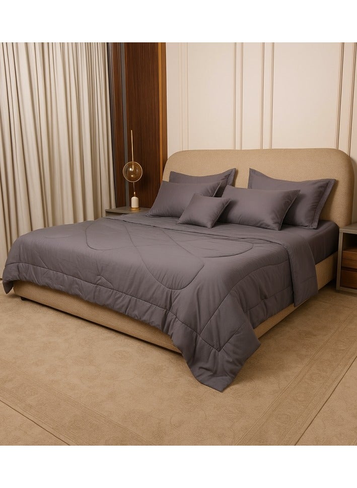 FoamZone Microfiber Comforter Bedding 10 PCs King Size 260x240 cm