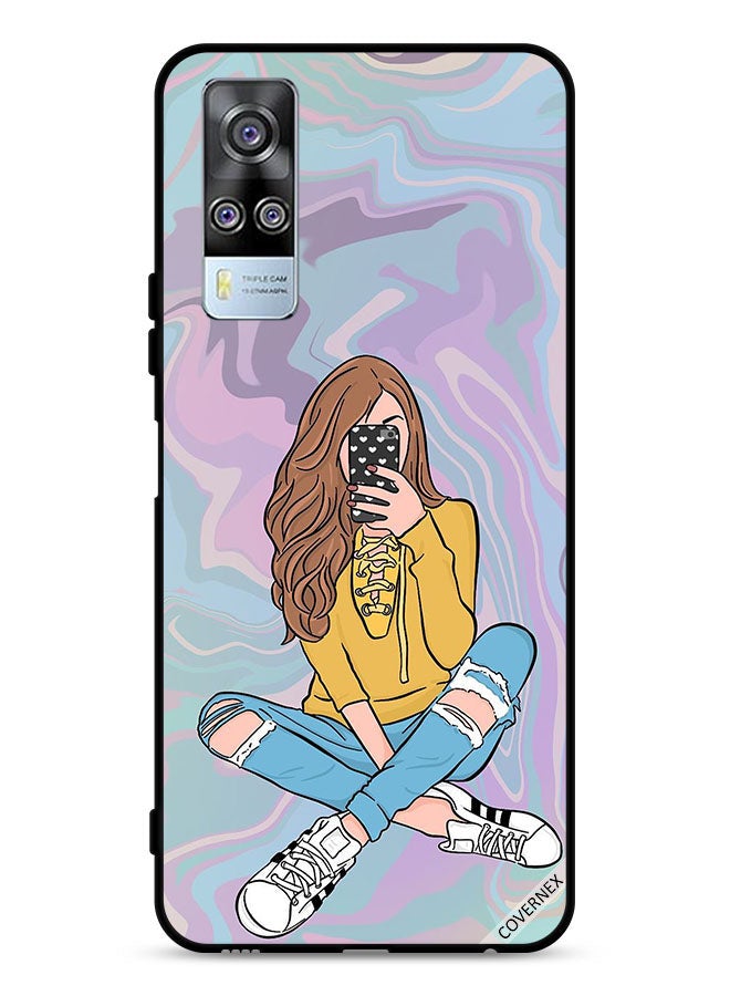 Covernex vivo Y53s 4G Protective Case Cover Girl Taking Photo - Image 1