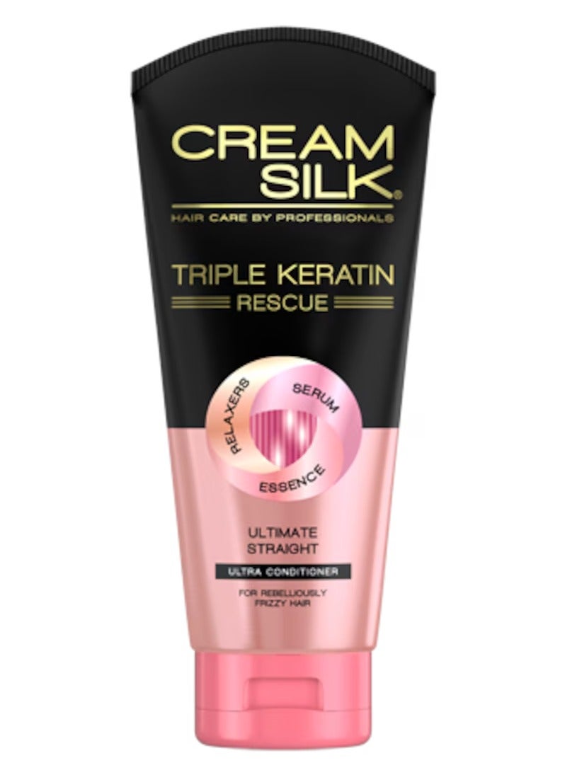 Cream Silk Triple Keratin Keratin Serum Conditioner Ultimate Straight - Image 2