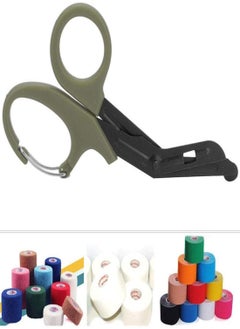 Y&D Trauma Scissors Medical with Carabiner, 2PCS 7.5" Bandage Nursing Scissors, Premium Fluoride-Coated Surgical for Nurses, Doctors, Students, First Aid, EMT EMS  - Image 3