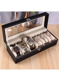 Generic 6 Grid Watch Box, Watch Storage Organizer, Bracelet Watch Jewelry Display Boxes  - Image 4