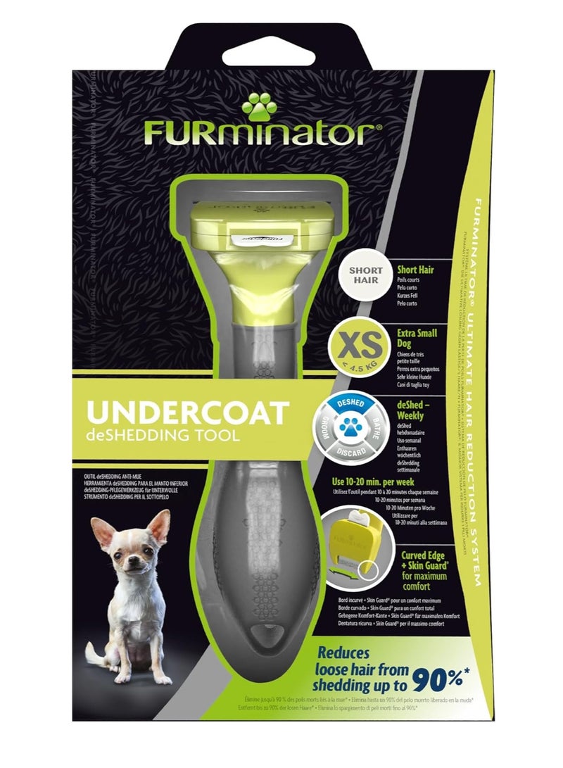 FURminator Undercoat deShedding Tool for Extra Small Short Hair Dogs Under 4.5 kg
