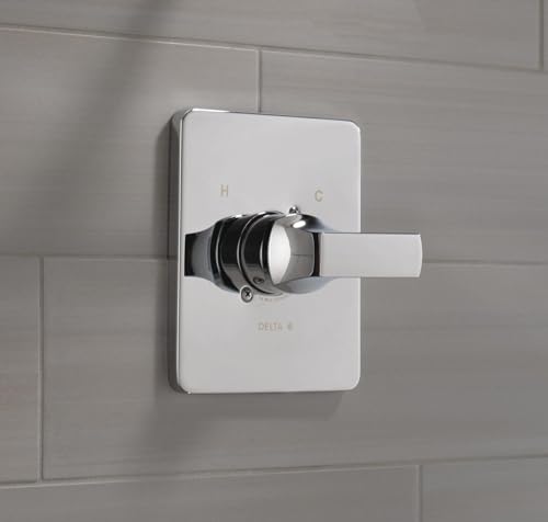 Delta Velum 14 Series SingleFunction Valve Trim Kit Chrome Handle Set for Shower Faucet System Chrome T14037 Valve Not Included - Image 3