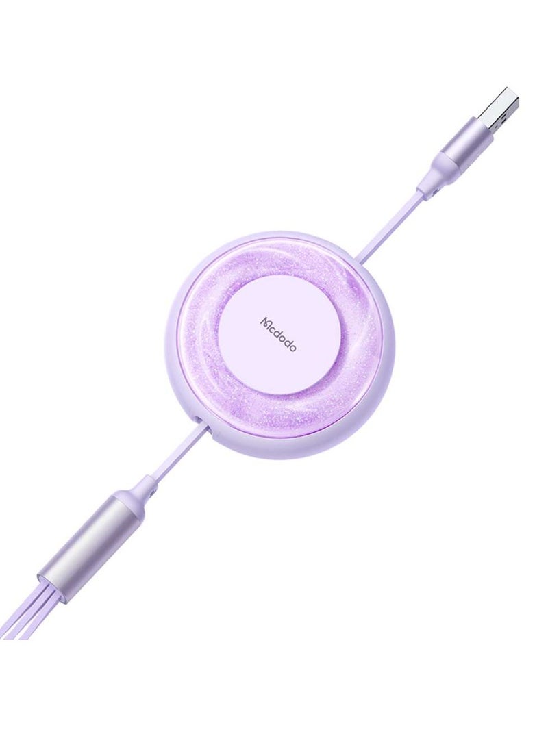 Mcdodo CA-3571 3in1 Charging Cable 1.2m USB-A USB-C Lightning - Image 3