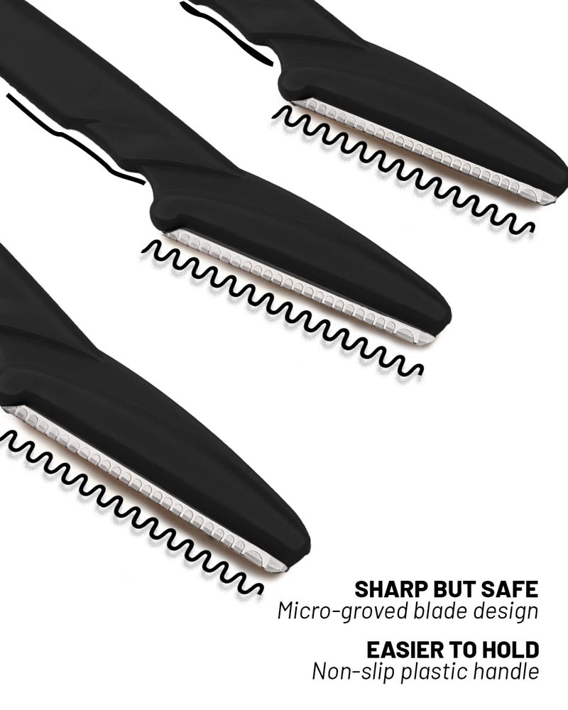 MoHern Dermaplaning Tool for Face, 30 Pcs Dermaplane Razor for Face, Multipurpose Face Razors for Women and Men, Black - Image 2