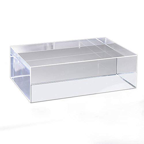 Mirart Clear Acrylic Block Cube (6" x 4" x 2") - Image 1
