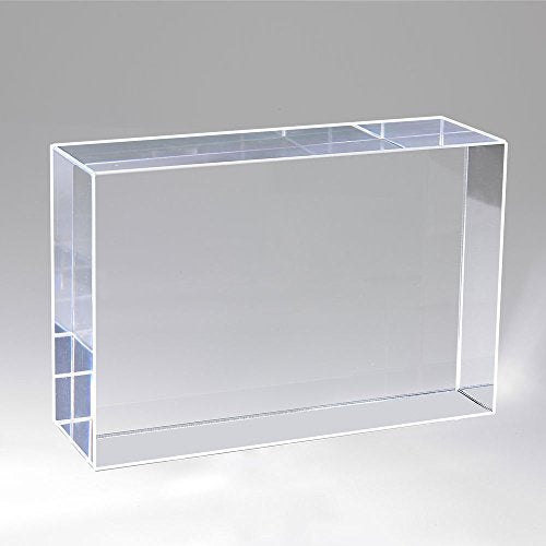 Mirart Clear Acrylic Block Cube (6" x 4" x 2") - Image 2