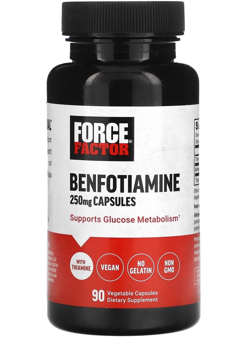 Force Factor Benfotiamine 250 mg 90 Vegetable Capsules