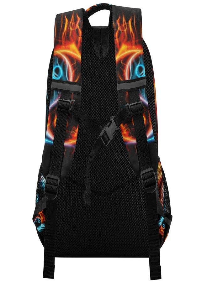 Glaphy Yin Yang Black Backpack for Boys Girls Kids, Laptop Bookbag Lightweight Travel Daypack School Backpacks - Image 2