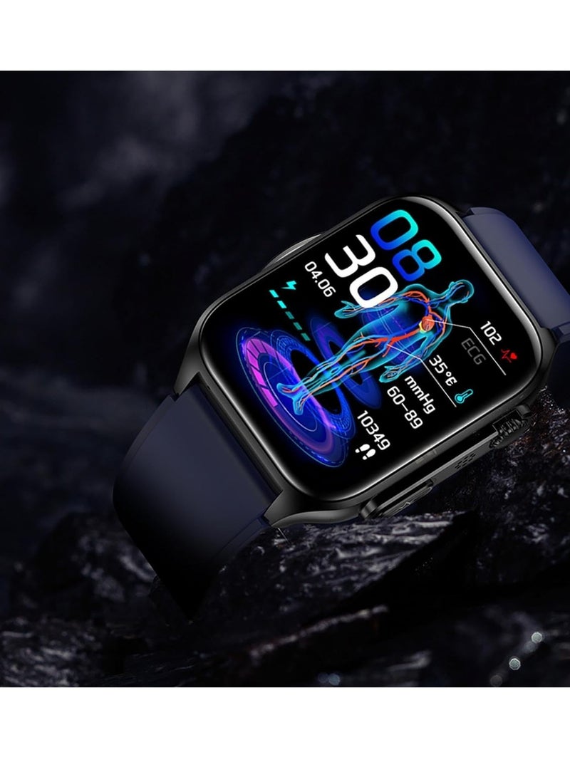 AROAQ Blood Glucose Watch Waterproof Wearable Glucose Monitor Smart , Smart Watch Blood Sugar Monitor for Smartphone, Glucose Monitoring Watch for Men Women - Image 3