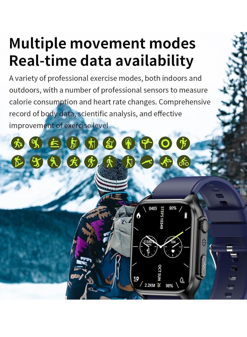 AROAQ Blood Glucose Watch Waterproof Wearable Glucose Monitor Smart , Smart Watch Blood Sugar Monitor for Smartphone, Glucose Monitoring Watch for Men Women - Image 4