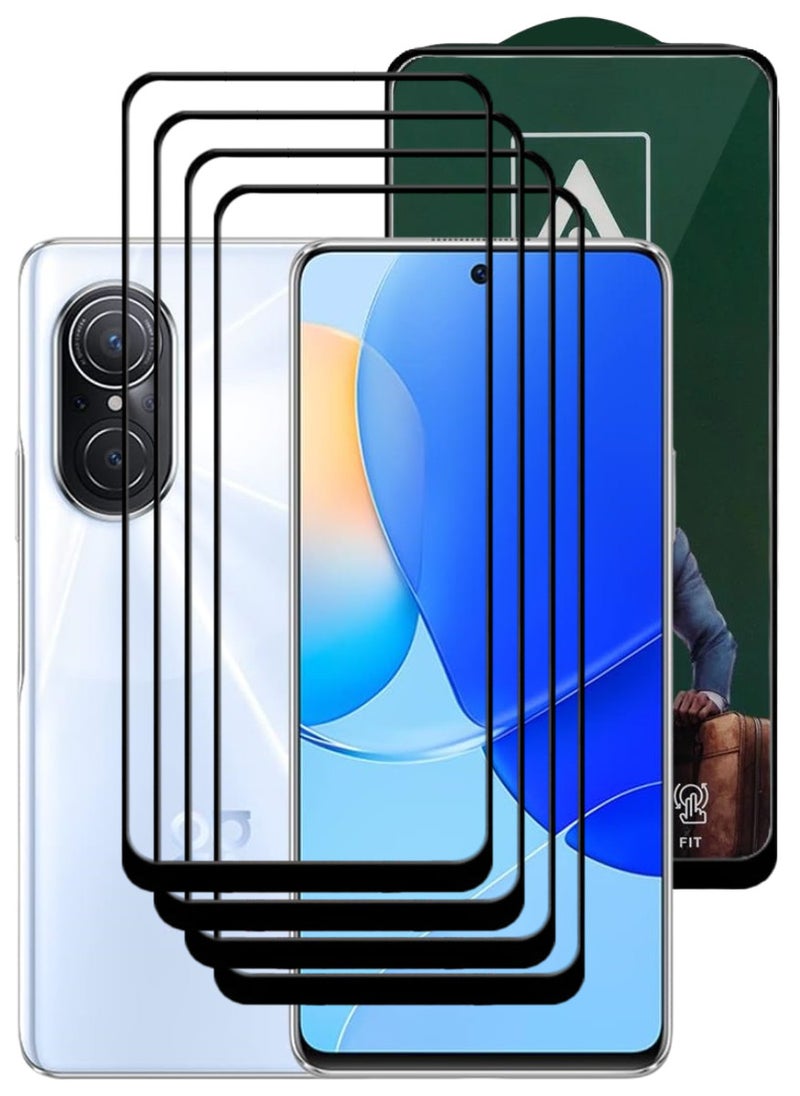 ACLIX 4 Pieces Antistatic ESD Dustproof Premium Quality High Definition Tempered Glass Screen Protector Designed For Huawei nova 9 SE - Image 1