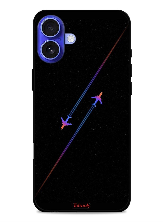 Tolwak Apple iPhone 16 Plus Protective Case Cover Airplanes Art - Image 1