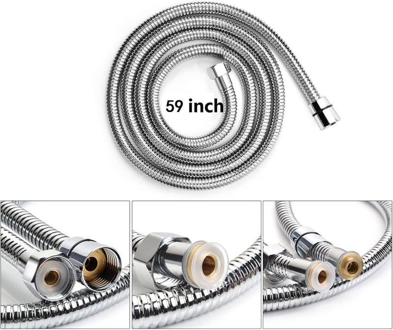 FIORA Rotate 360 Degree Bathroom ABS Health Faucet with SS-304 Grade 1.5 Meter Flexible Hose Pipe and Wall Hook | Health Faucet Set for Bathroom | Water Saving | Dual Mode | Chrome Finish - Image 3
