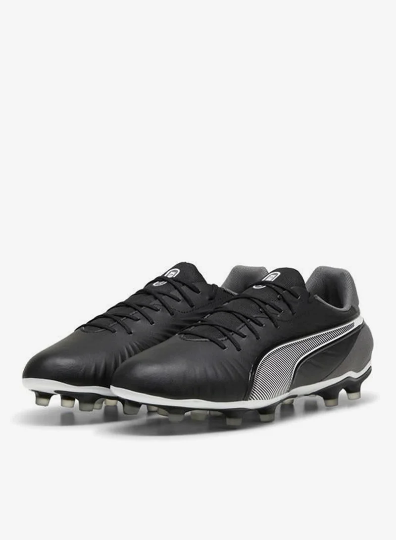 Puma PUMA Black-PUMA White-Cool Dark Gray KING MATCH FG/AG Football Boots Unisex for Men | Best Price UAE