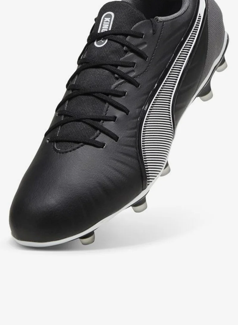 Puma PUMA Black-PUMA White-Cool Dark Gray KING MATCH FG/AG Football Boots Unisex for Men | Best Price UAE