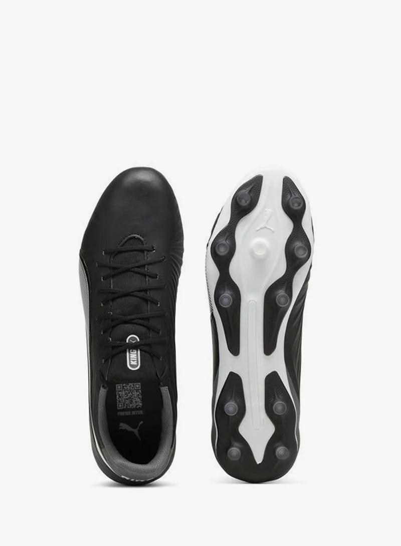 Puma PUMA Black-PUMA White-Cool Dark Gray KING MATCH FG/AG Football Boots Unisex for Men | Best Price UAE