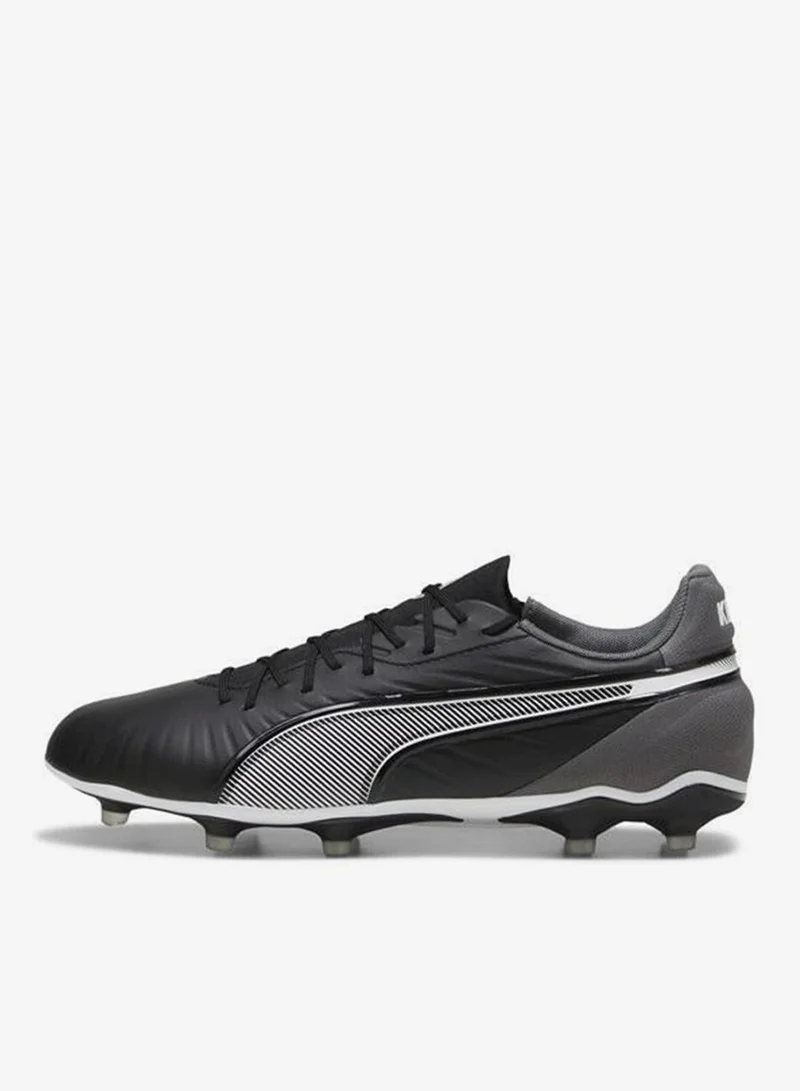 Puma PUMA Black-PUMA White-Cool Dark Gray KING MATCH FG/AG Football Boots Unisex for Men | Best Price UAE