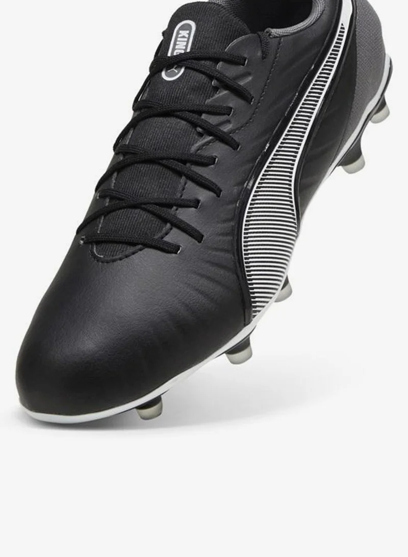 Puma PUMA Black-PUMA White-Cool Dark Gray KING MATCH FG/AG Football Boots Unisex for Men | Best Price UAE