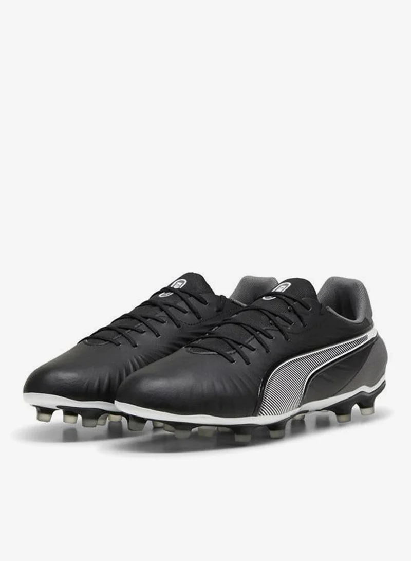 Puma PUMA Black-PUMA White-Cool Dark Gray KING MATCH FG/AG Football Boots Unisex for Men | Best Price UAE