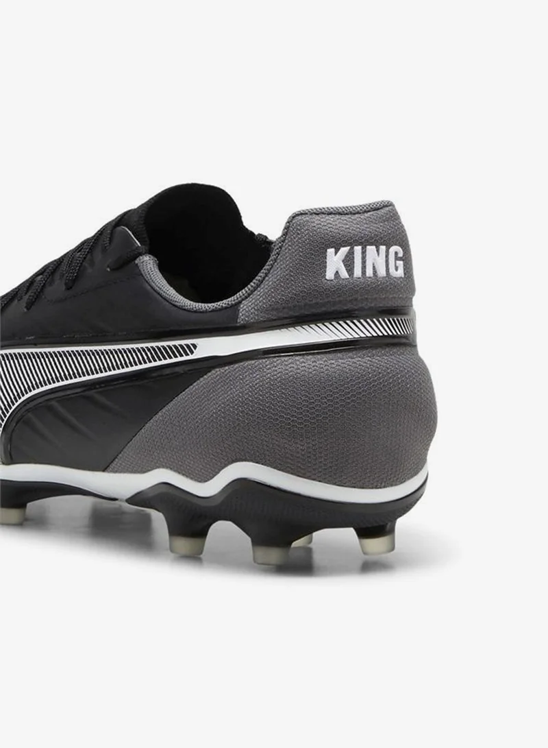 Puma PUMA Black-PUMA White-Cool Dark Gray KING MATCH FG/AG Football Boots Unisex for Men | Best Price UAE