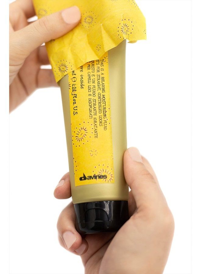 Davines This is a Relaxing Moisturizing Fluid, Heat Protection And Frizz Control For Sleek And Straight Styling, Moisturize With Humidity Control, 4.22 Fl. Oz. - Image 4