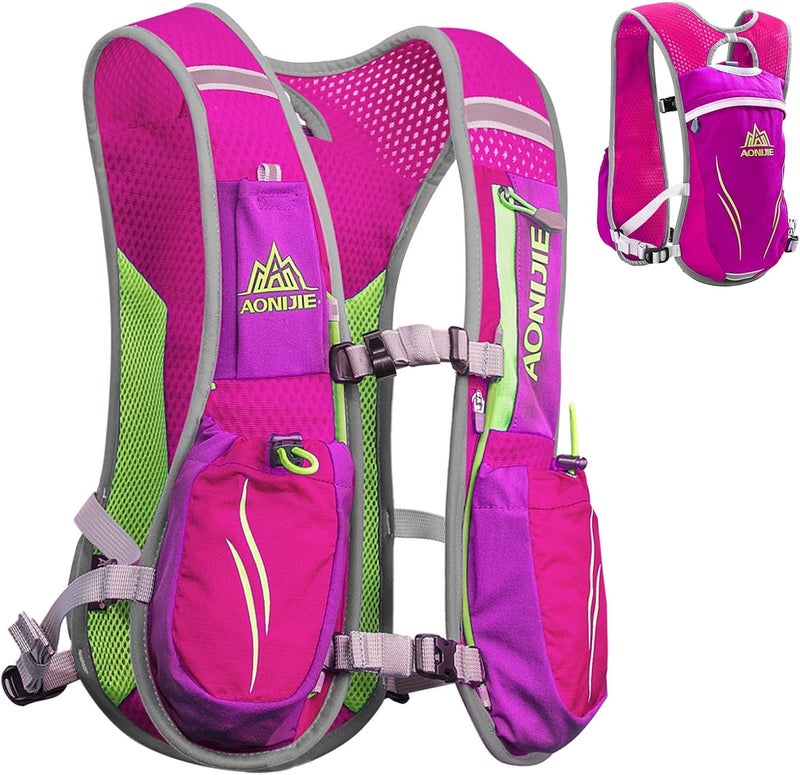 TRIWONDER حقيبة ظهر خفيفة الوزن للترطيب للركض، حقيبة ماء للرجال والنساء، حقيبة ترطيب لسباق المسارات، المشي، ركوب الدراجات، التسلق، التخييم، الجري، الماراثون - Image 1