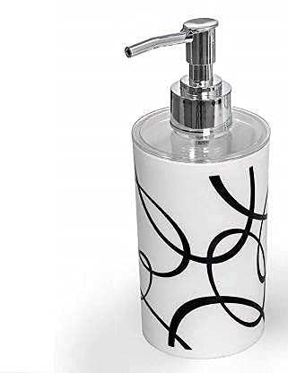 Unbreakable Liquid Soap/Liquid/Shampoo/Hand wash/Sanitizer/Lotion Dispenser Bottle for Kitchen, Wash-Basin and Bathroom 350 ml (White Design) 1pcs - Image 2