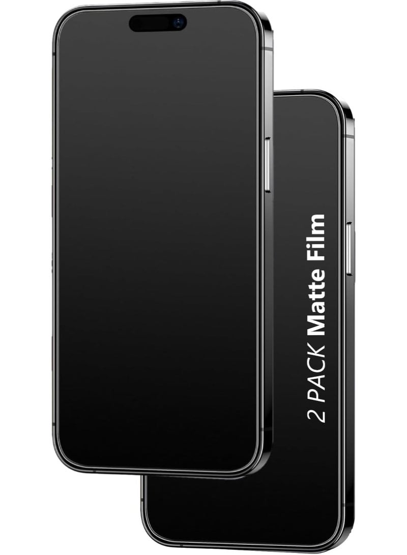 Muzz [2-Pack] iPhone 16 Pro Max Matte Privacy Ceramic Screen Protector Film, Matte, Anti-Spy, Full Adhesive, Flexible,[Not A Glass], Anti-Spy Full Adhesive Flexible Film - Image 1