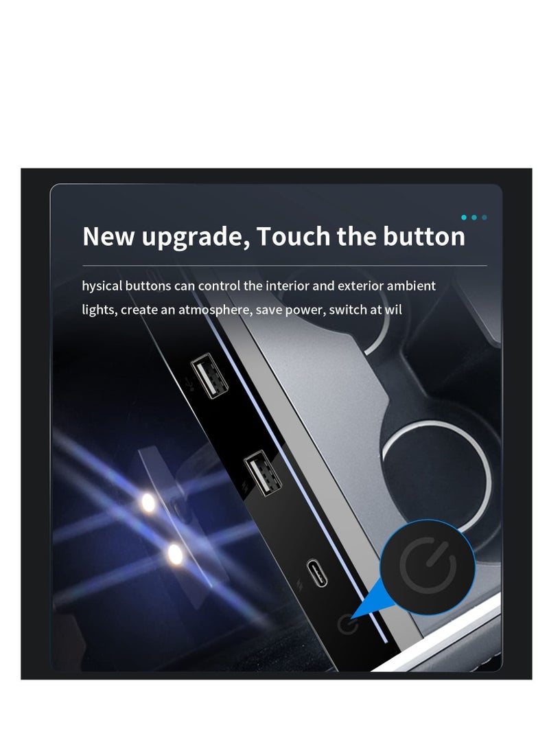 Captaintech USB Hub Docking Station for Tesla Model 3 / Tesla Model Y 2021 2022, Compatible Docking ​Station ​of Center Console HUB Adapter Multiport Cable Extension Accessories - Image 5