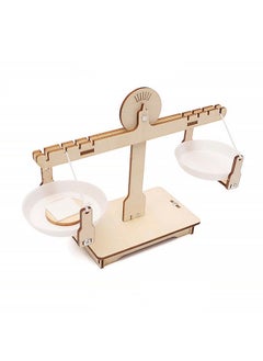DIY Balance Scale Lever Wooden Weighing Scale Science Math Teaching Scale Early Educational Balancing Toy for Students Kids