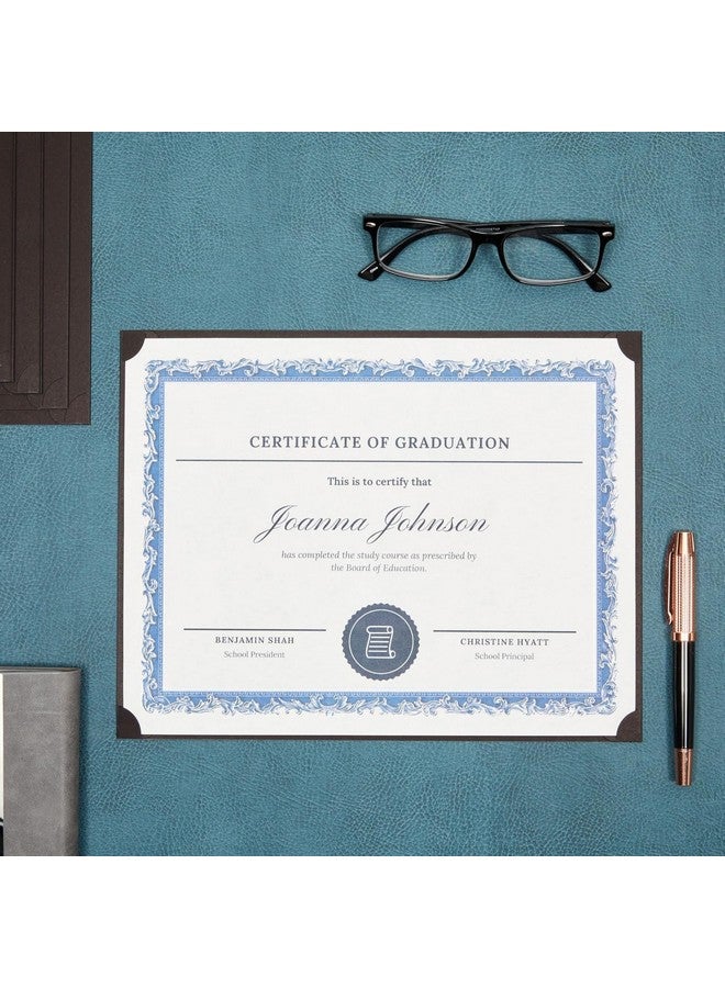 Sustainable Greetings 48Pack Single Sided Award Certificate Holders Bulk Certificate Holders For Graduation Diploma Employee Appreciation Certification (Fits 8.5X11 Black) - Image 3