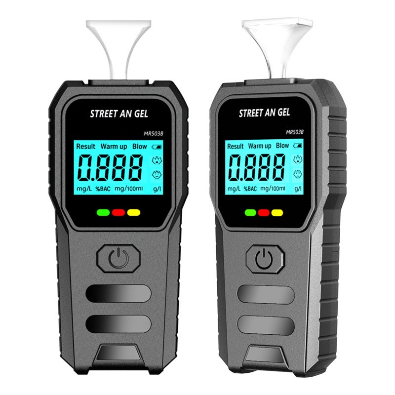 Digital Breathalyzer: 0.00-0.3 Mg/L Range, Rapid Accurate Detection - Portable Lightweight Design, Breath Alcohol Tester With LCD Screen for Drivers, Home, Parties And Social Events - Image 3