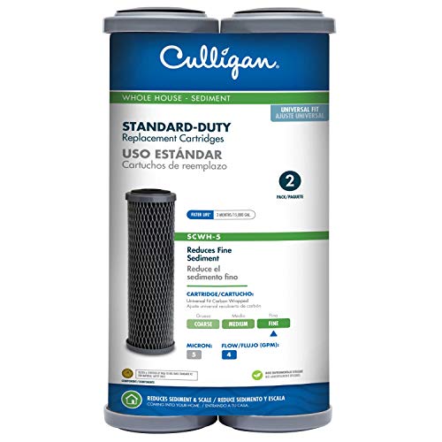Culligan SCWH-5 Standard-Duty Whole House Water Filter Replacement Cartridges, 2-Pack, Black - Image 2