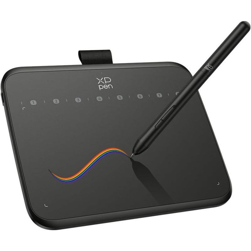 OSU drawing pad for beginner: 6×4 inch graphic art tablet with 16384 pressure levels, battery-free stylus, 60 tilt support, compatible with Android, Windows, macOS - Image 1