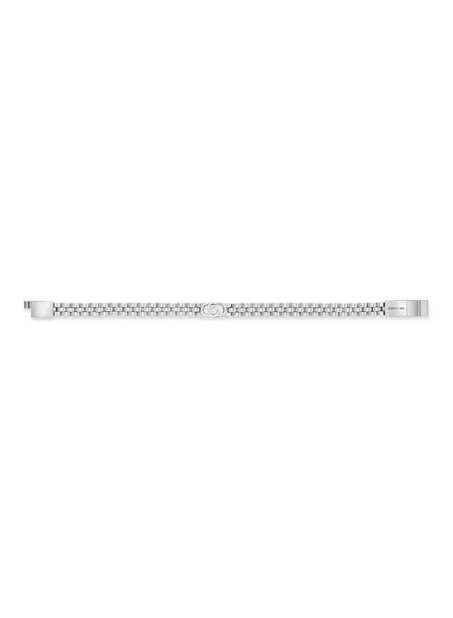 CERRUTI 1881 Nello Thin Chain Bracelet with Cutout C Logo Design