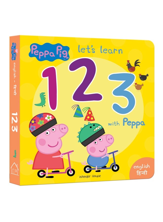 Peppa Board Book - Let's Learn 123 with Peppa - English & Hindi: Early Learning for Children