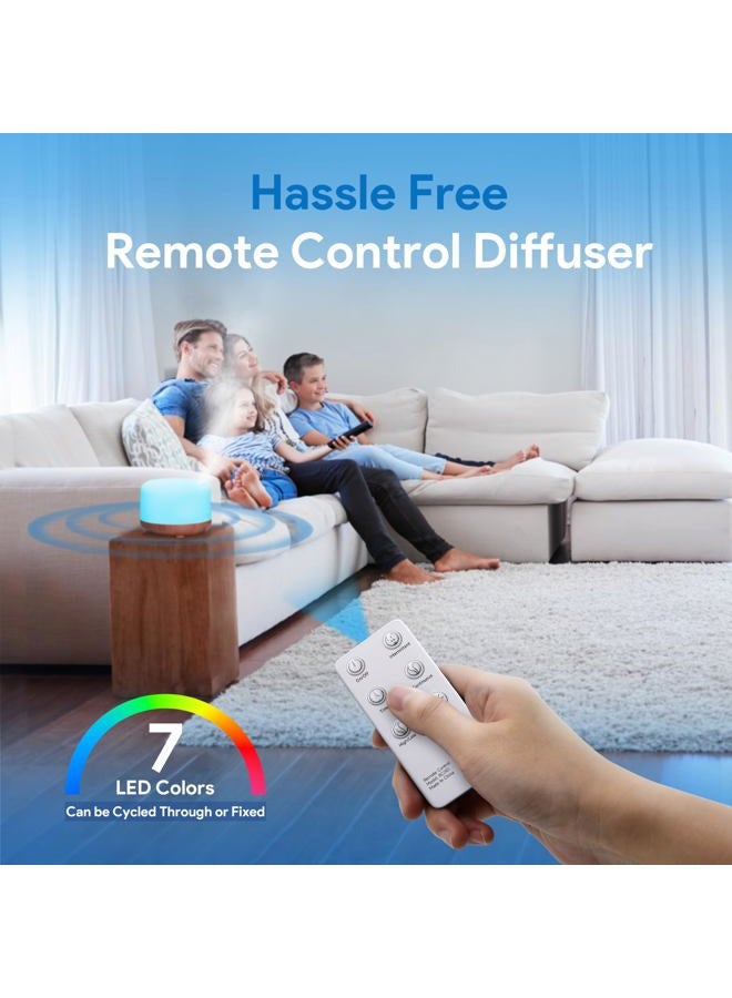 ASAKUKI 2017 500ml Premium, Essential Oil Diffuser, 5 In 1 Ultrasonic Aromatherapy Fragrant Oil Vaporizer Humidifier, Purifies The Air, Timer and Auto-Off Safety Switch, 7 LED Light Colors - Image 5