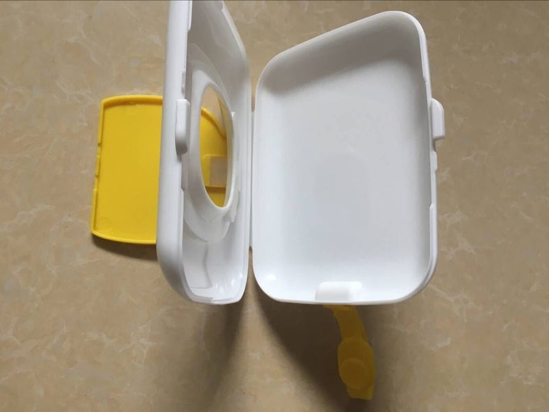 Dada Portable Wet Tissue Box Wipes Dispenser Case Outdoor Tissue Box for Baby Travel (Yellow) - Image 4