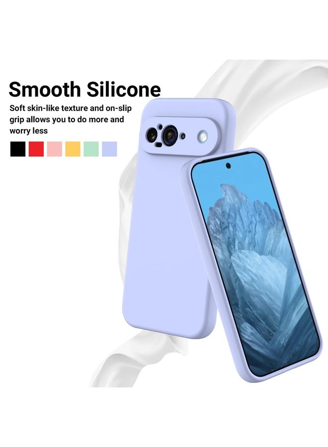 The Bros Phone Case For Google Pixel 9 Pure Color Liquid Silicone Shockproof Phone Phone Case - Image 3