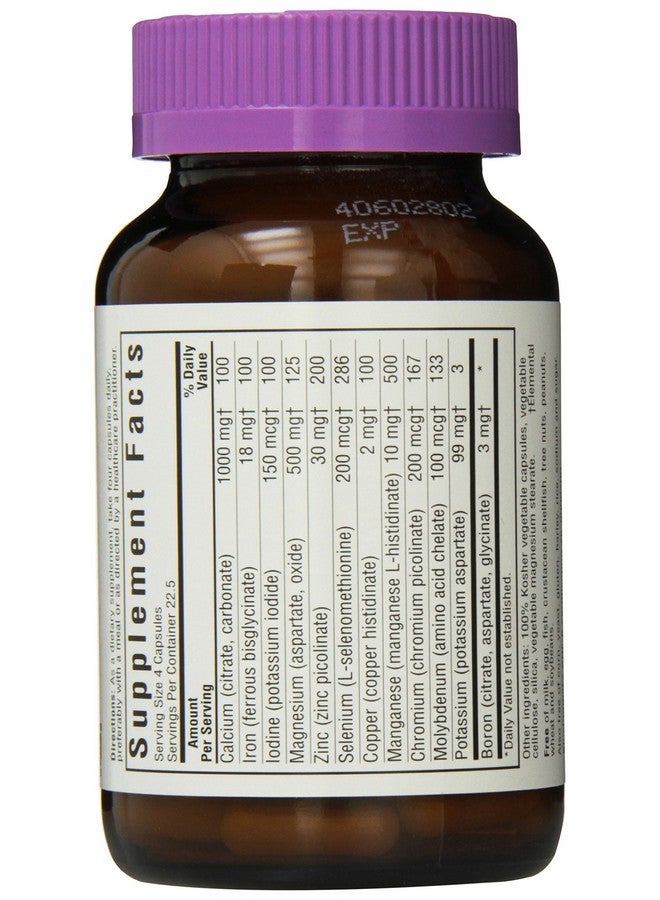 Bluebonnet Multi Minerals Plus Boron Vegetarian Capsules 90 Count (743715002104) - Image 3